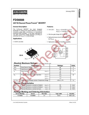 FDS6688 datasheet  